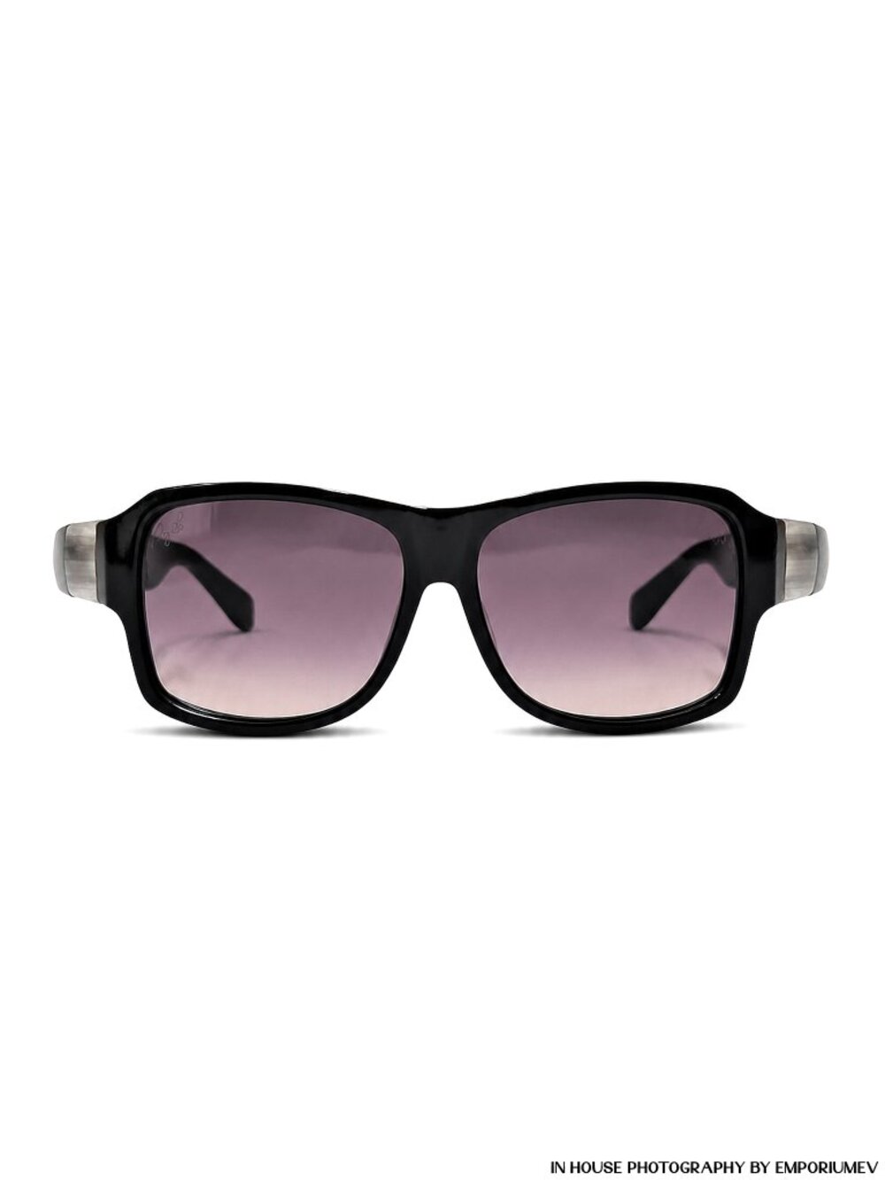 NyoB Rectangular Black Sunglasses UV Protection B1S-A31 (0123)